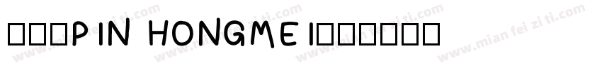 inpPIN HONGMEI字体转换